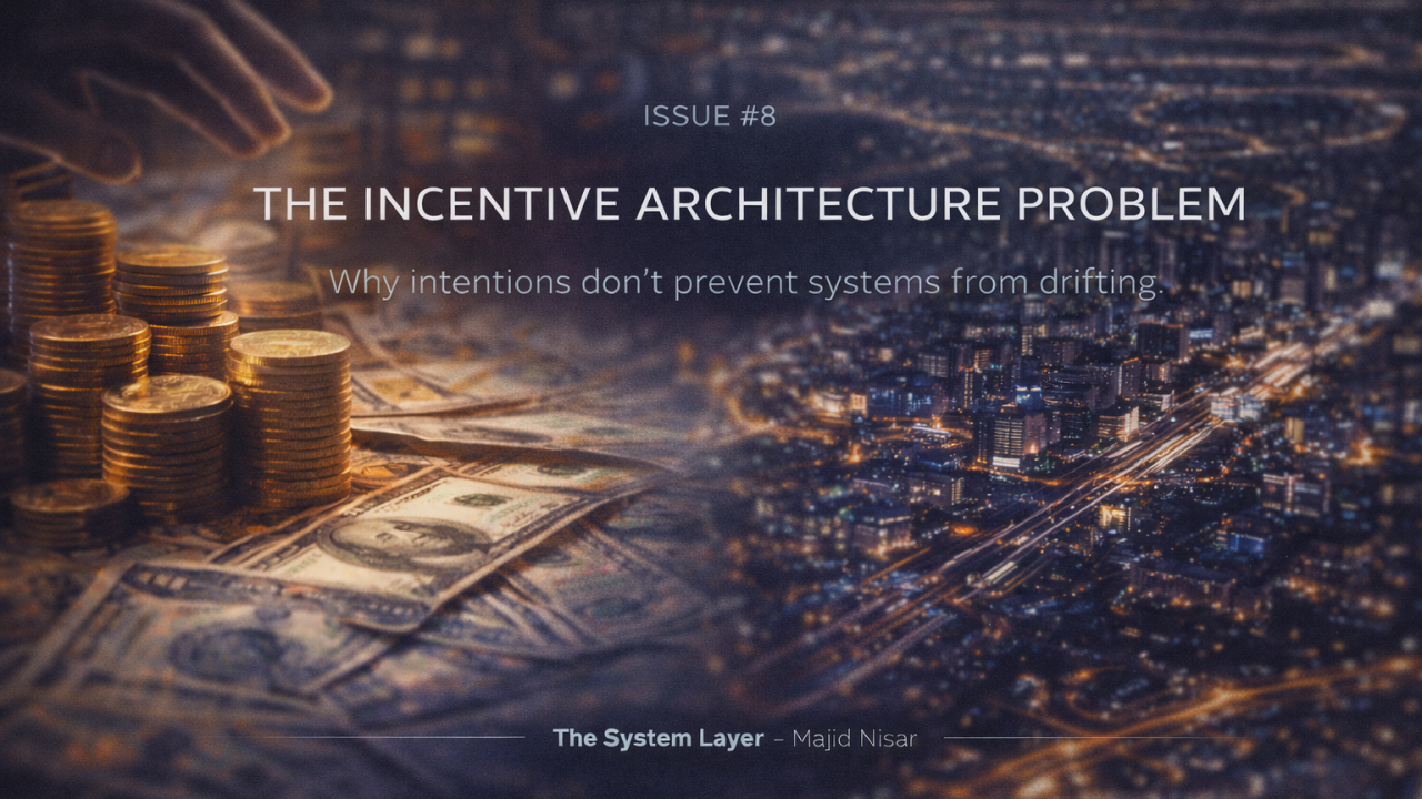 The Incentive Architecture Problem